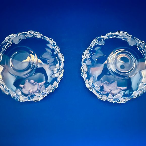 Vintage Set of Two [2] Mikasa Walther Carmen Embossed Flowers Bowls - Picture 3 of 5